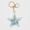 Iridescence PVC Star Keychain